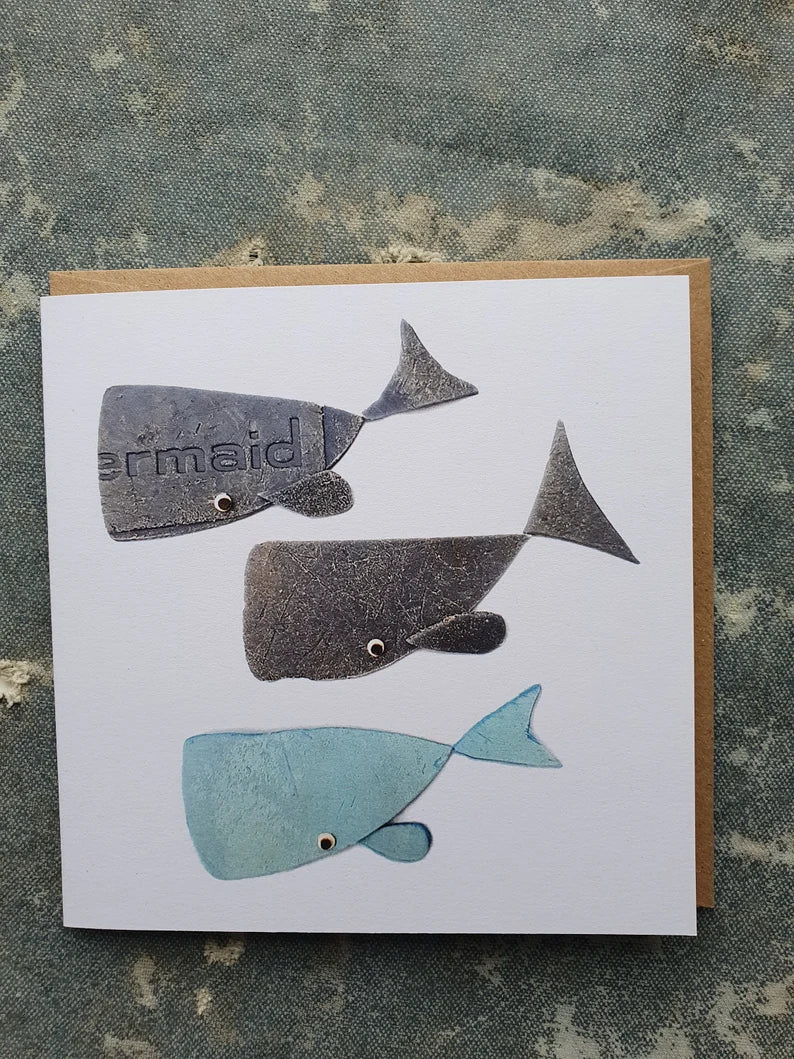 YOU CHOOSE a Marine Debris PRINT Greetings Card - 1 Pack