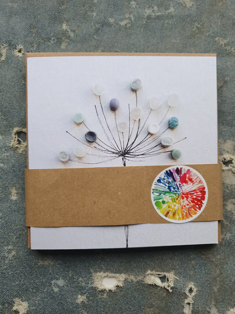 Nurdle Seed Heads PRINT Greetings Cards - 4 Pack